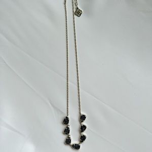 Kendra Scott Susanna Black and Gold Drusy Statement Necklace